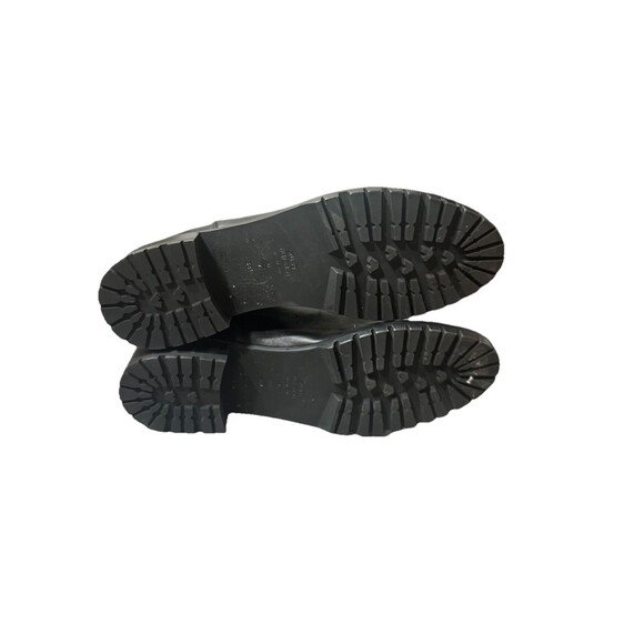 Stuart Weitzman Black Leather Knee-High Lug Sole Boots $595 Retail 38.5 US 8 - Picture 6 of 6